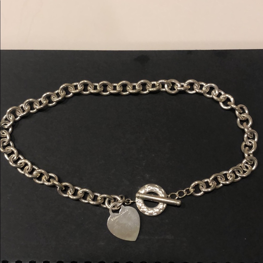 Authentic Tiffany Heart Toggle Necklace